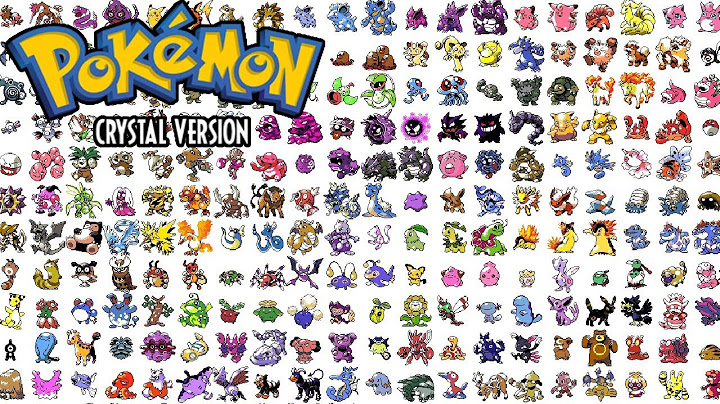 Pokémon Crystal - Full Generation II Living Pokédex