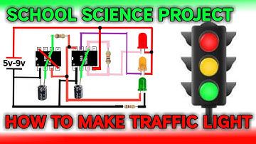 How To Make Traffic light Project With 555 IC | Best School science project | 555 IC @RciGear. .