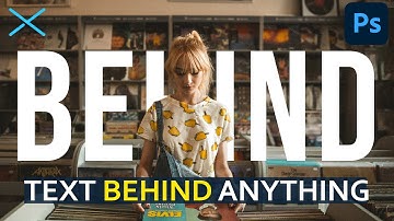 Place TEXT BEHIND Anything in Photoshop CC Tutorial | Select and Mask