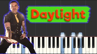 Shinedown - Daylight - Piano tutorial