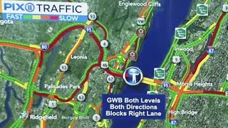 Severe traffic delays on the George Washington Bridge