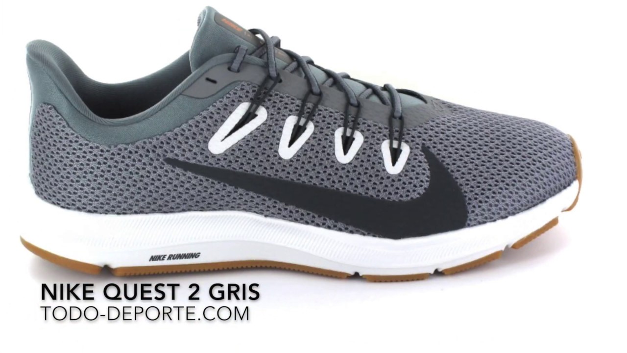 NIKE QUEST 2 GRIS - YouTube