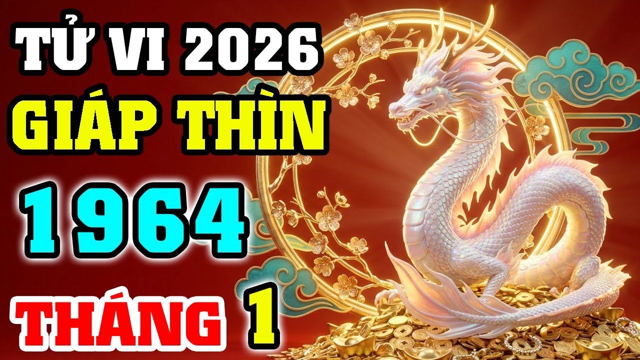Tử Vi Tuổi Giáp Thìn 1964 Tháng 1 Năm 2026: Vận Trình Rồng Ẩn Mình Đón Cát Tường