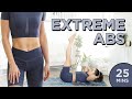 Extreme abs workout  25 min at home upper abs lower abs obliques  total core pilates routine