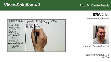 Group Theoretical Methods in Solid State Physics, Video-Solution 4.3