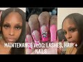 MAINTENANCE VLOG: WATCH MY SKIN CARE ROUTINE + GETTING HAIR &amp; LASHES DONE| JAYLA LANECIA