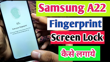 Samsung galaxy A22 fingerprint screen lock setting | Samsung a22 me fingerprint kaise lagaye