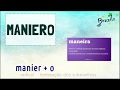 MANIERO (substantivo em Esperanto)
