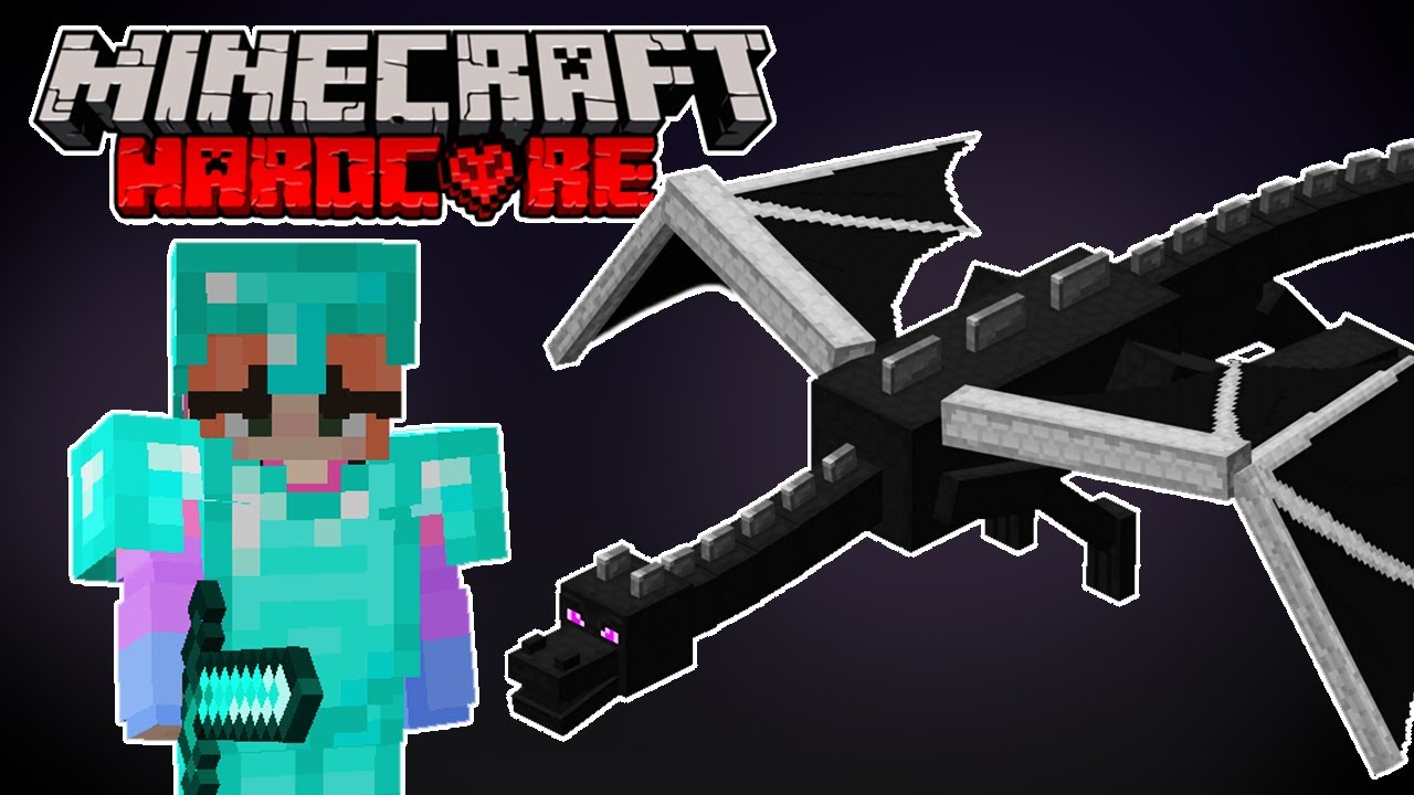 BEATING the Ender Dragon in HARDCORE Minecraft - HCMC #2