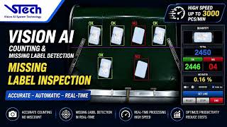 Vision AI Counting & Missing Label Detection | High-Speed Industrial Inspection by VSTECH