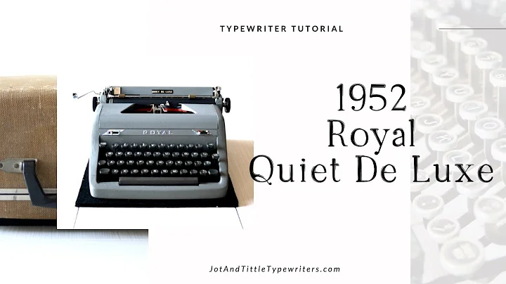 1952 Royal Quiet De Luxe | Typewriter Demo
