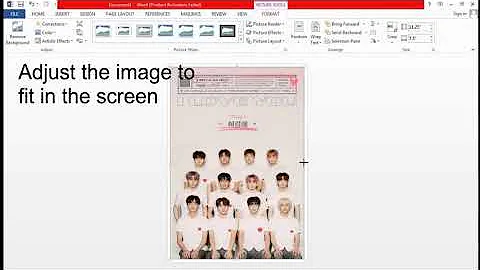 HOW TO PRINT A4 SIZE PHOTO USING MS WORD