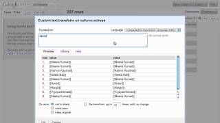 Google Refine 2.0 - Data Transformation (2 of 3) (video version 2)