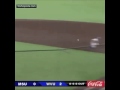 WVU pitcher catches a ball barehanded and throws to first for the a great double play. ScTop10