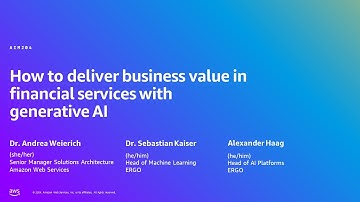 AWS Summit Berlin 2024 - How to deliver business value in financial services with GenAI (AIM204)