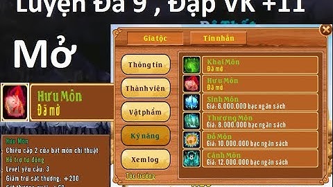 [Làng Lá Phiêu Lưu Ký] Dùng 4Tr Bạc Mở -HƯU.MÔN- cho Gia Tộc , Luyện đá 9 và +VK11