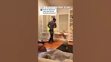 TOP 6 SNORING SOUND LAST ONE WAS GOT ME FUNNY Funnyvideo Snoringsounds 