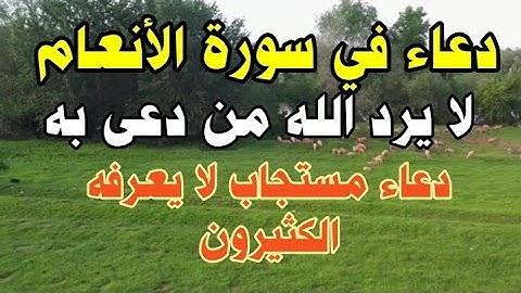 دعاء في سورة الأنعام لا يرد الله من دعى به ، دعاء مستجاب لا يعلمه الكثير من المسلمين