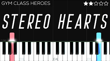 Gym Class Heroes: Stereo Hearts ft. Adam Levine | EASY Piano Tutorial