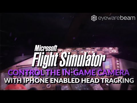 Immersive Microsoft Flight Simulator Gaming | Smartphone App Activates Head Tracking + Eye Tracker!