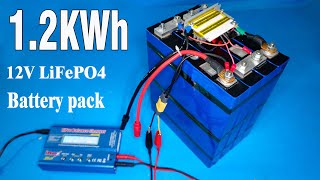 1.2KWh /12V LiFePO4 battery pack