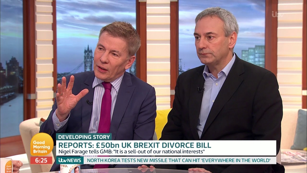 itv this morning alfie evans Reports: £50 Billion UK Brexit Divorce Bill | Good Morning Britain