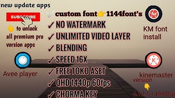 Custom fonts for kinemaster/new version kinemaster/mod/kinemaster pro/aveeplayer pro/km font install