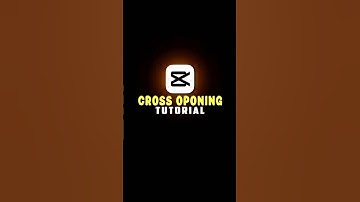 How to🤔 make cross ❌ opening effect tutorial #capcut #shortsediting #videoeditingtutorial