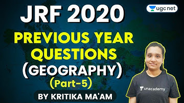UGC NET Geography Previous Year Questions | Detailed Discussion with Kritika Ma