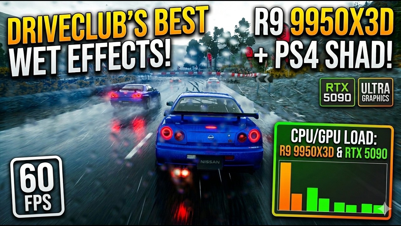 DriveClub's Most Beautiful Wet Race Ever - Insane Effects ShadPS4