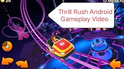 Thrill Rush Android Gameplay | Crazy Roller Coaster Fun & Crashes! 🎢🔥