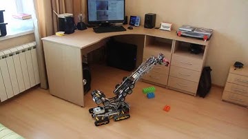 Dual-cam Lego Mindstorms EV3 robotic arm remote control via Tibbo AggreGate