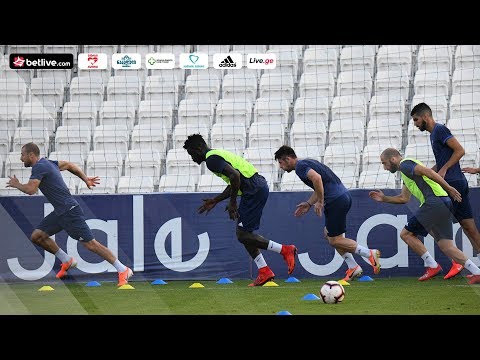 დინამოს ვარჯიში გაბალასთან მატჩამდე