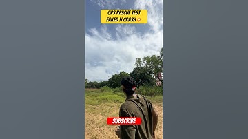 The GPS rescue test failed, resulting in a crash💥🚀 #gps #failure #crash #fpv #testing #fpvdrone