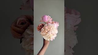 Diy tissue paper hydrangea Flower| Diy paper flower making| #viral #craft #handmade #art