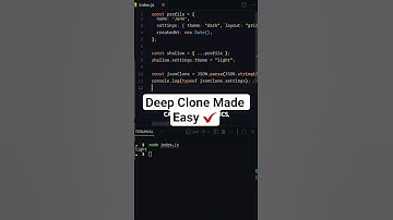 Deep Clone Objects in JavaScript op de JUISTE manier ✅ #coderen #programmeren #javascript
