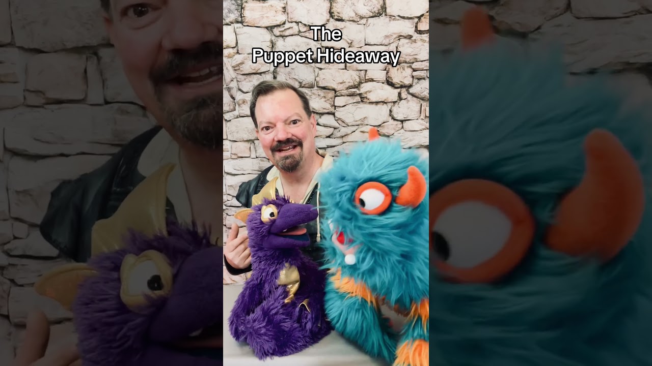 Puppet of the Day - Blue Monster made by Folkmanis Puppets – The Puppet Hideaway with Eric Thomsen