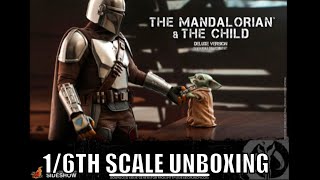 Hot Toys The Mandalorian and Child Deluxe Set Unboxing