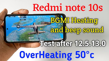 Redmi note 10s BGMI Heating test after new update 12.5.13.0 Overheating and lag problem test