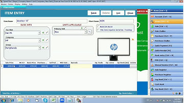 Create Items   Products In Speed Plus Software Training Video By www solversolutions in