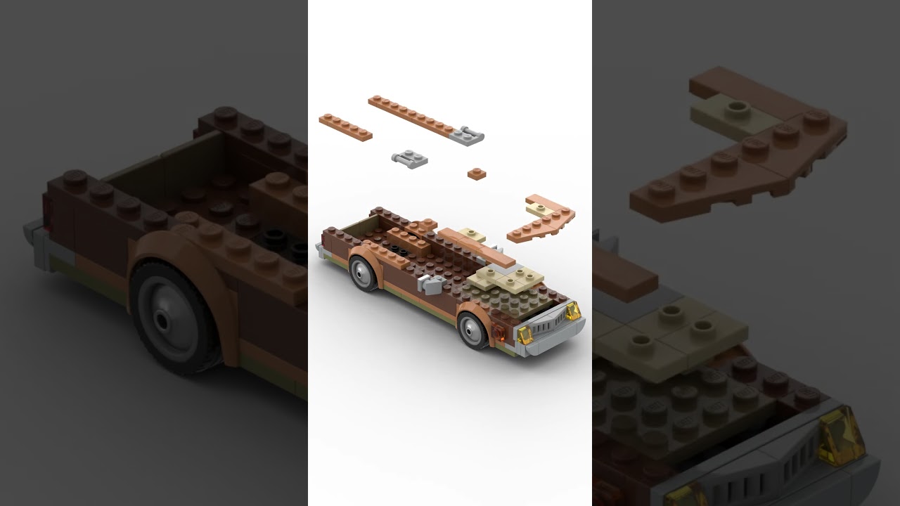 Lego vintage car animated build Moc by Barty_Boy on Bricklink 