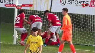 هدف التعادل للأهلي عن طريق إيفونا من عرضية ديزل في مرمى روخ لفيف الأوكراني🦅🔴