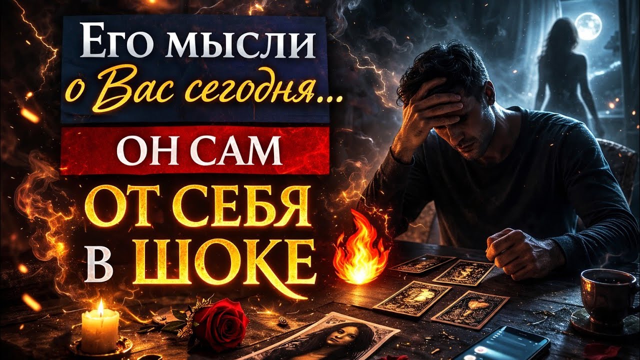 Его мысли о Вас сегодня. Он сам от себя в шоке...🤷‍♂️