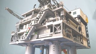 Lego industrial marine petrol platform complex MOC
