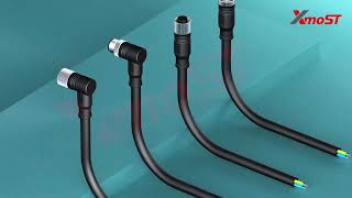 Xmost M8/M12/M16/M23 Circular Connectors Molded Straight Plug – Assembly Overview