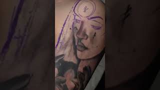 Witchy witch #art #tattoo #opaque705 #timelapse #shorts #viral
