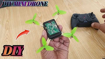 How to make diy mini drone at home diy drone🏡Drone making matchbox helicopter toy easy experiment us