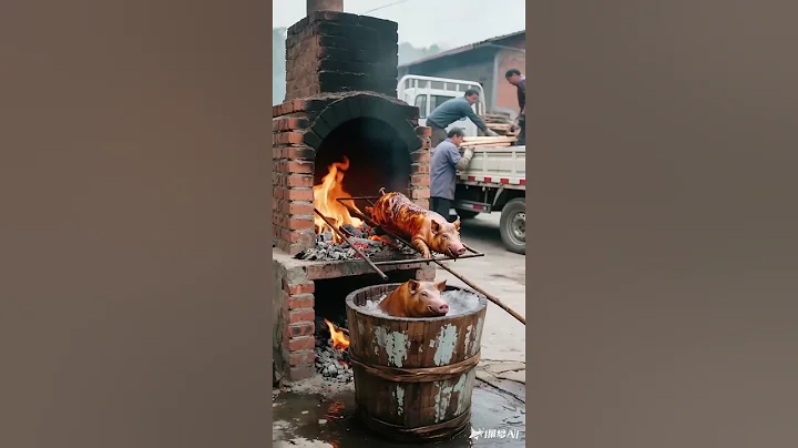 boo absurd video, original video, funny roast pig, rural joy, share interesting videos