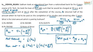 Option Elimination Method | Advanced Example 21 | Simple Interest & Compound Interest | TalentSprint