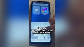 [Android]How to add widget After you set widget setting on WIdgetClub screenshot 1